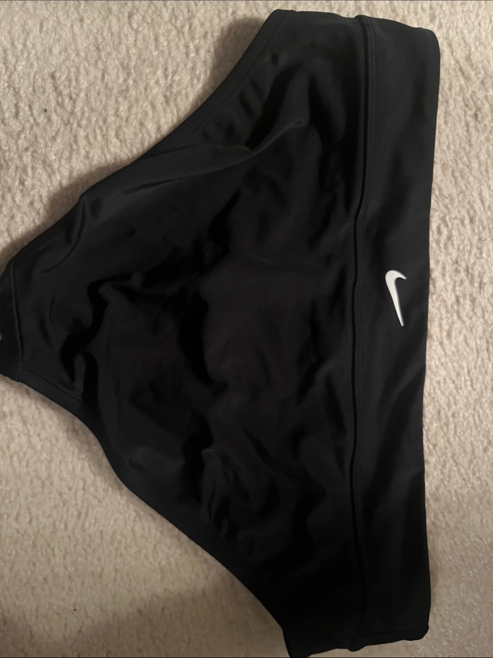 Nike Black Women’s Bikini Bottoms with White Swoosh